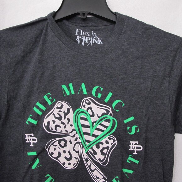 New - Flex It Pink The Magic Is In The Sweat T-Shirt - Picture 5 of 9